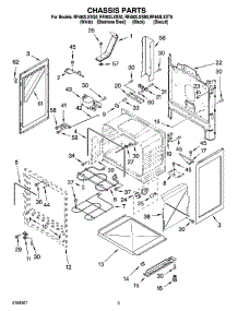 03 - Chassis Parts parts for Whirlpool Range RF462LXSB0 from AppliancePartsPros.com