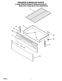 04 - Drawer & Broiler Parts parts for Whirlpool Range RF368LXPB3 from AppliancePartsPros.com