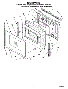 05 - Door Parts, Optional Parts (Not Included) parts for Whirlpool Range RF368LXPB3 from AppliancePartsPros.com