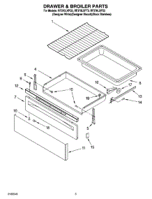 04 - Drawer & Broiler Parts parts for Whirlpool Range RF370LXPT3 from AppliancePartsPros.com