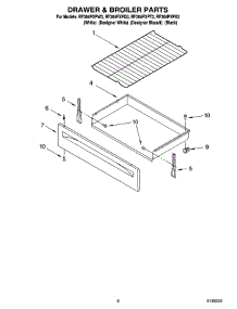 05 - Drawer & Broiler Parts, Optional Parts (Not Included) parts for Whirlpool Range RF364PXPW3 from AppliancePartsPros.com