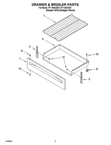 04 - Drawer & Broiler Parts parts for Whirlpool Range RF110AXST0 from AppliancePartsPros.com