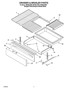 05 - Drawer & Broiler Parts, Optional Parts parts for Whirlpool Range RF380LXPQ3 from AppliancePartsPros.com