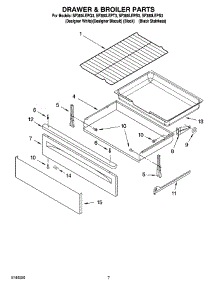 05 - Drawer & Broiler Parts parts for Whirlpool Range SF380LEPT3 from AppliancePartsPros.com