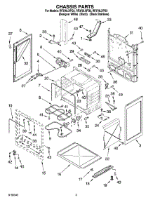03 - Chassis Parts parts for Whirlpool Range RF378LXPB3 from AppliancePartsPros.com