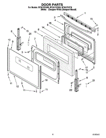 05 - Door Parts, Optional Parts (Not Included) parts for Whirlpool Range RF261PXSW0 from AppliancePartsPros.com