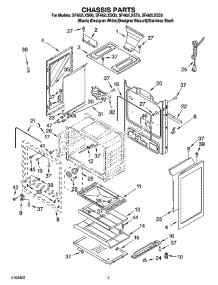 04 - Chassis Parts parts for Whirlpool Range SF462LXSS0 from AppliancePartsPros.com
