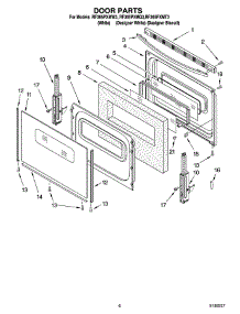05 - Door Parts, Optional Parts (Not Included) parts for Whirlpool Range RF365PXMQ3 from AppliancePartsPros.com