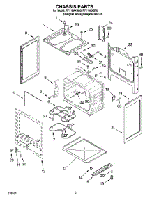 03 - Chassis Parts parts for Whirlpool Range RF110AXSQ0 from AppliancePartsPros.com