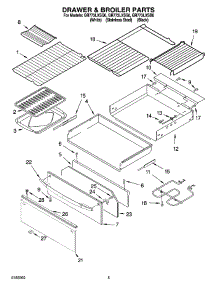 04 - Drawer & Broiler Parts parts for Whirlpool Range GR773LXSB0 from AppliancePartsPros.com