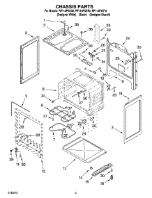 03 - Chassis Parts parts for Whirlpool Range RF114PXSB0 from AppliancePartsPros.com
