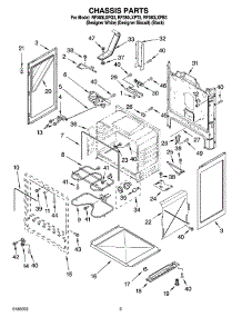 03 - Chassis Parts parts for Whirlpool Range RF380LXPB3 from AppliancePartsPros.com