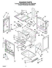 03 - Chassis Parts parts for Whirlpool Range RF264LXST0 from AppliancePartsPros.com