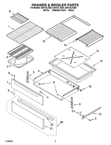 04 - Drawer & Broiler Parts parts for Whirlpool Range GR673LXSB0 from AppliancePartsPros.com