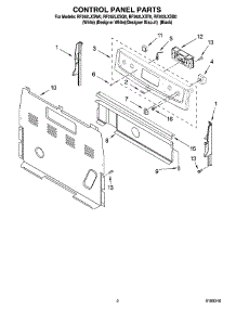 02 - Control Panel Parts parts for Whirlpool Range RF262LXSQ0 from AppliancePartsPros.com