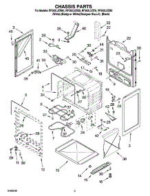 03 - Chassis Parts parts for Whirlpool Range RF262LXST0 from AppliancePartsPros.com