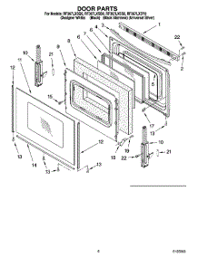 05 - Door Parts, Optional Parts parts for Whirlpool Range RF367LXSB0 from AppliancePartsPros.com