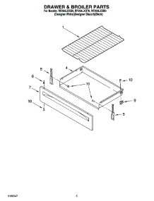04 - Drawer & Broiler Parts parts for Whirlpool Range RF264LXSQ0 from AppliancePartsPros.com