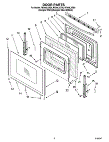 05 - Door Parts, Optional Parts parts for Whirlpool Range RF264LXSQ0 from AppliancePartsPros.com