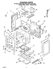 04 - Chassis Parts parts for Whirlpool Range SF367LXSB0 from AppliancePartsPros.com