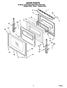 06 - Door Parts, Optional Parts (Not Included) parts for Whirlpool Range SF367LXSB0 from AppliancePartsPros.com