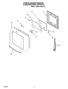04 - Oven Door Parts parts for Whirlpool Range RS610PXGW11 from AppliancePartsPros.com