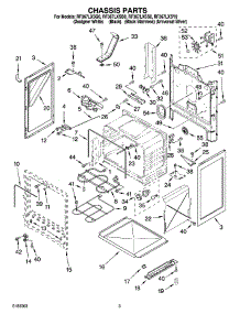 03 - Chassis Parts parts for Whirlpool Range RF367LXSY0 from AppliancePartsPros.com