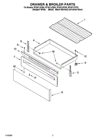 04 - Drawer & Broiler Parts parts for Whirlpool Range RF367LXSY0 from AppliancePartsPros.com