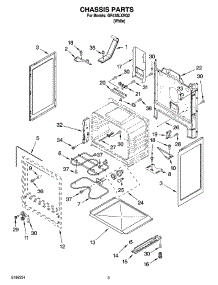 03 - Chassis Parts parts for Whirlpool Range GR438LXRQ2 from AppliancePartsPros.com