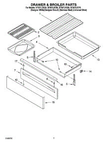 05 - Drawer & Broiler Parts parts for Whirlpool Range SF367LXSY0 from AppliancePartsPros.com