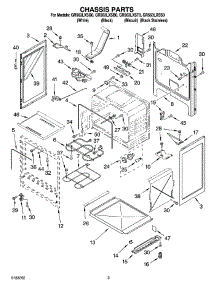 03 - Chassis Parts parts for Whirlpool Range GR563LXST0 from AppliancePartsPros.com