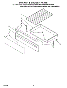 06 - Drawer & Broiler Parts, Optional Parts parts for Whirlpool Range SF362LXSY0 from AppliancePartsPros.com