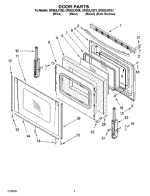 05 - Door Parts, Optional Parts parts for Whirlpool Range GR563LXSS0 from AppliancePartsPros.com