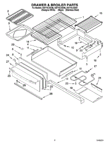 02 - Drawer & Broiler Parts parts for Whirlpool Range GS773LXSS0 from AppliancePartsPros.com