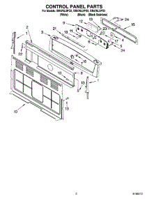 02 - Control Panel Parts parts for Whirlpool Range GR478LXPQ3 from AppliancePartsPros.com