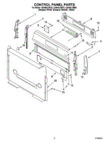 02 - Control Panel Parts parts for Whirlpool Range GS440LEMB5 from AppliancePartsPros.com
