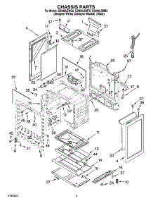 04 - Chassis Parts parts for Whirlpool Range GS440LEMB5 from AppliancePartsPros.com