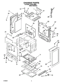 04 - Chassis Parts parts for Whirlpool Range GS445LEMS5 from AppliancePartsPros.com