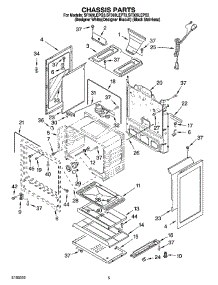 04 - Chassis Parts parts for Whirlpool Range SF369LEPT3 from AppliancePartsPros.com