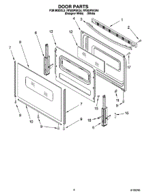 05 - Door Parts, Optional Parts parts for Whirlpool Range RF303PXKW4 from AppliancePartsPros.com