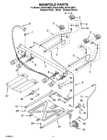 03 - Manifold Parts parts for Whirlpool Range GS470LEMQ3 from AppliancePartsPros.com