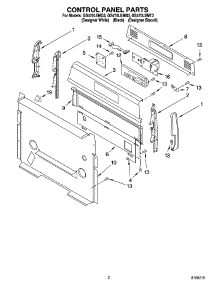 02 - Control Panel Parts parts for Whirlpool Range GS470LEMT3 from AppliancePartsPros.com