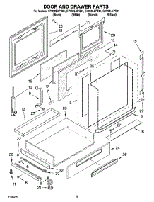 04 - Door And Drawer Parts parts for Whirlpool Range GY398LXPB01 from AppliancePartsPros.com
