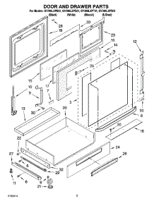 04 - Door And Drawer Parts parts for Whirlpool Range GY396LXPS01 from AppliancePartsPros.com