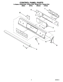 02 - Control Panel Parts parts for Whirlpool Range GW395LEPB01 from AppliancePartsPros.com