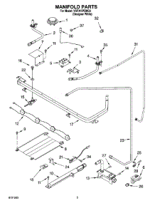 03 - Manifold Parts parts for Whirlpool Range VSF315PEMQ3 from AppliancePartsPros.com