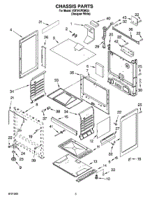 04 - Chassis Parts parts for Whirlpool Range VSF315PEMQ3 from AppliancePartsPros.com