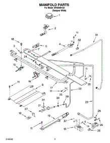 03 - Manifold Parts parts for Whirlpool Range SF3020SKQ4 from AppliancePartsPros.com
