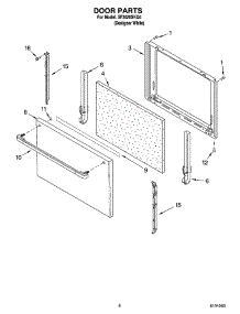 06 - Door Parts, Optional Parts parts for Whirlpool Range SF3020SKQ4 from AppliancePartsPros.com