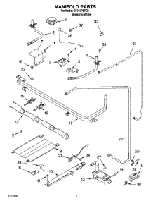 03 - Manifold Parts parts for Whirlpool Range SF315PEPQ4 from AppliancePartsPros.com